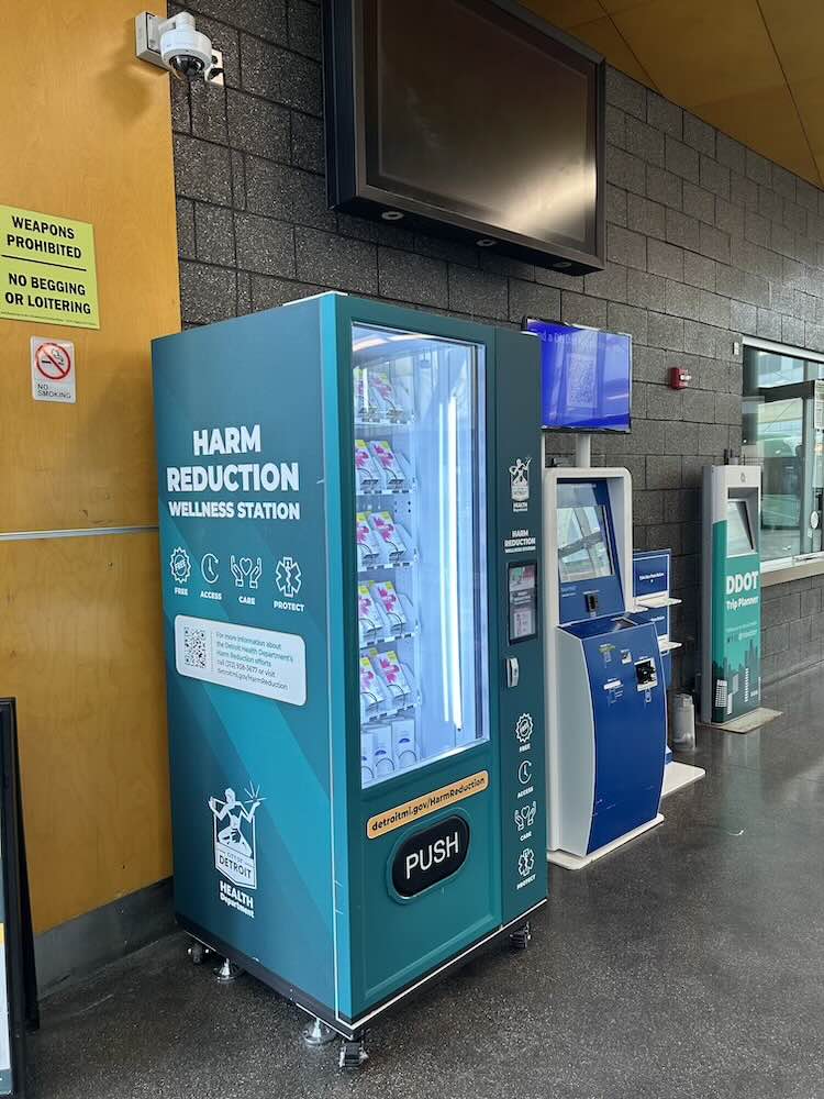 Installed vending machine — Detroit, Michigan